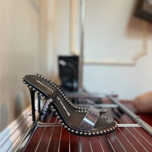 Alexander Wang Black and Silver Women's Heels